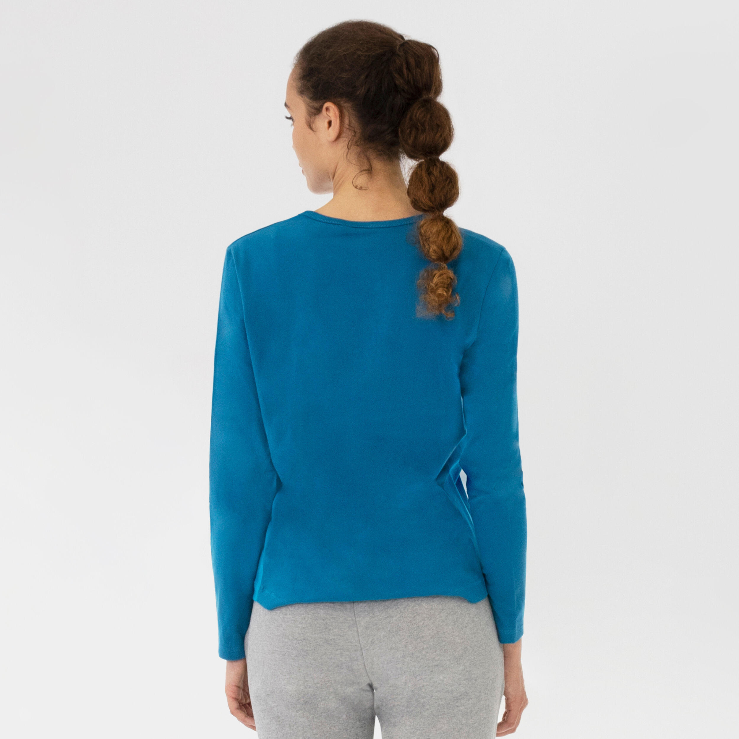 Damen HENRIKA bequemes Langarm Freizeitshirt aus Bio-Baumwolle 2/7