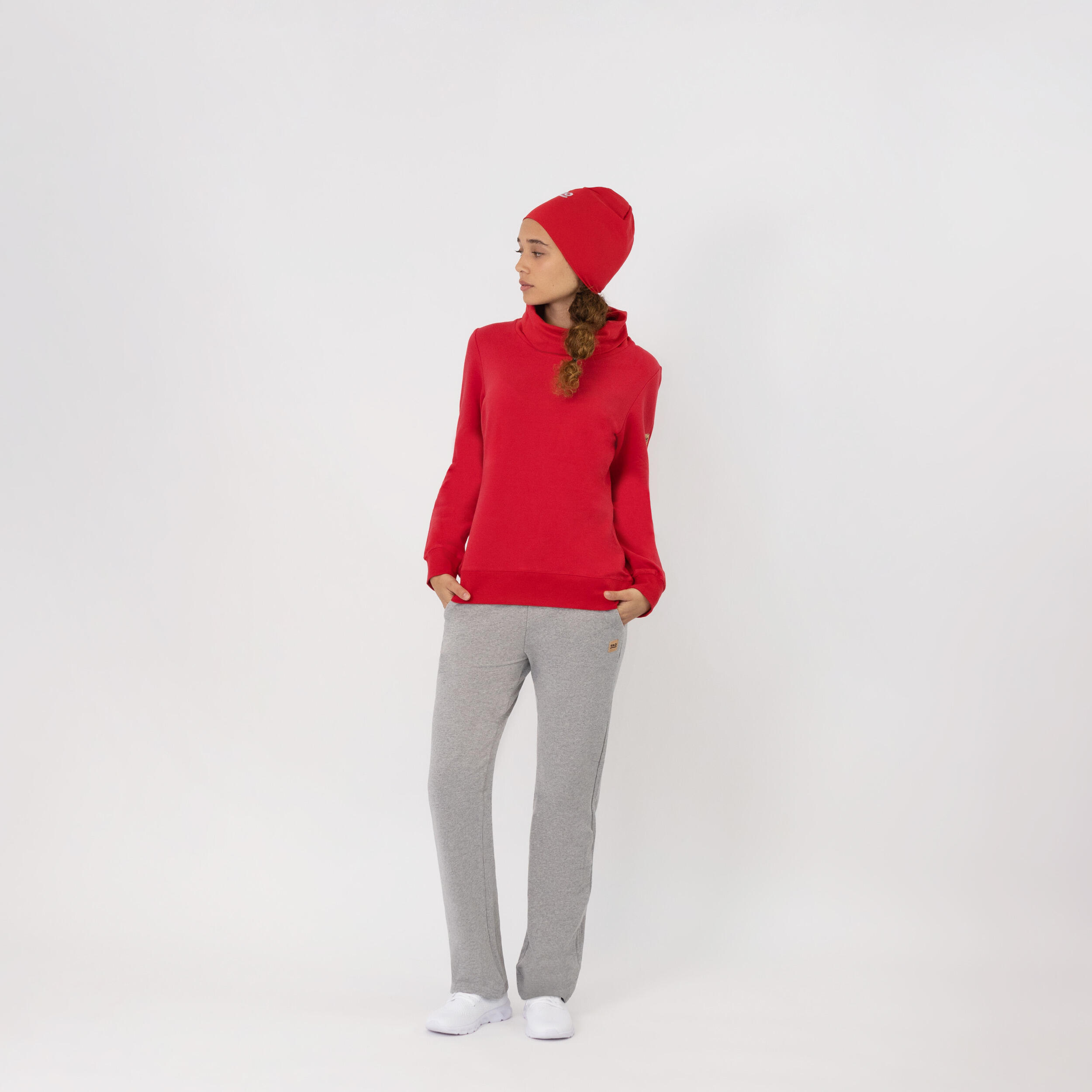 Damen COOLIA kuscheliger Hoodie mit Stehkragen aus Bio-Baumwolle 5/7