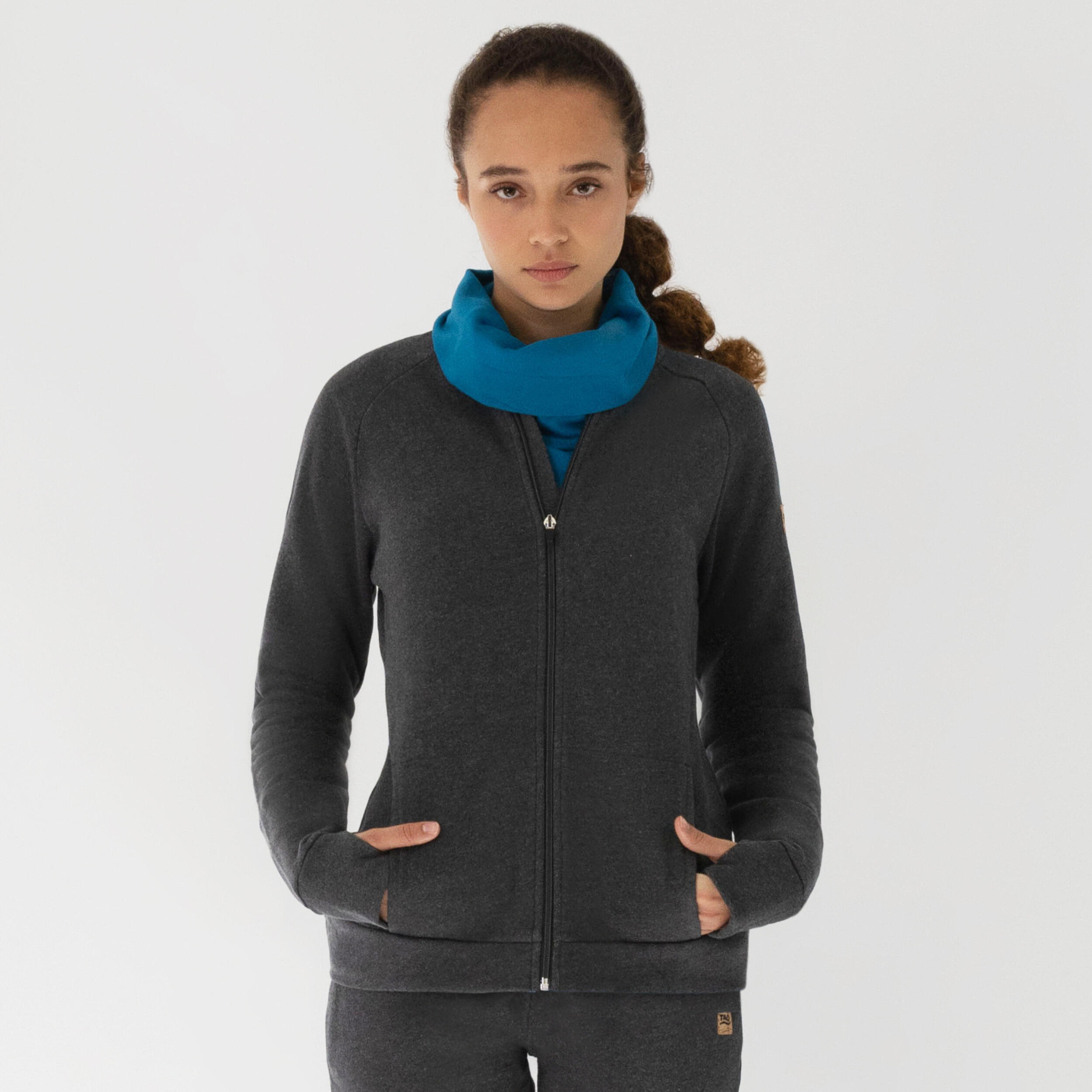 TAO Weiche Damen Sweatjacke aus Bio-Baumwolle INGA