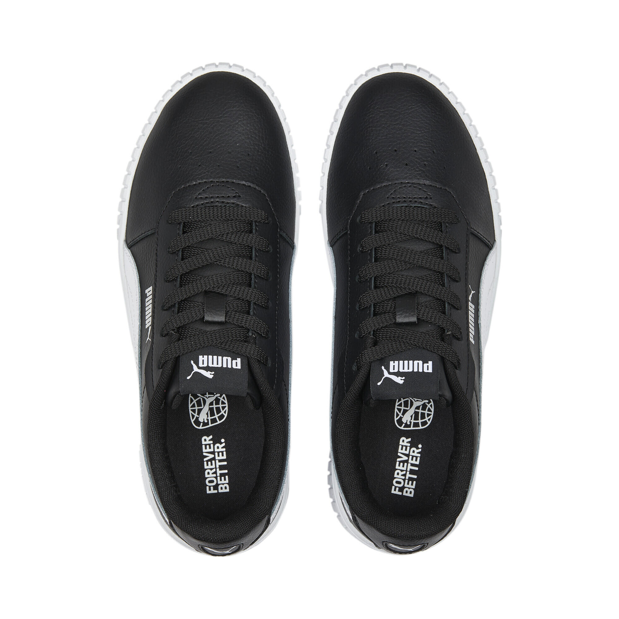 Sneakers Carina 2.0 Femme PUMA Black White Silver Metallic 6/7