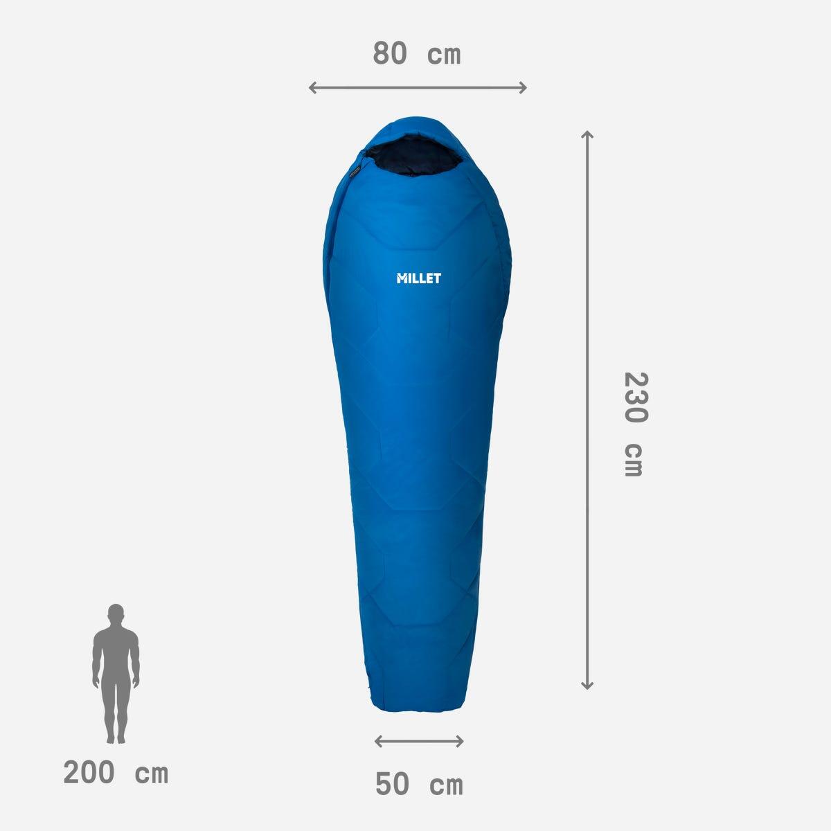 Sac de couchage Randonnée - Trekking unisexe BAIKAL 750 LONG 4/5