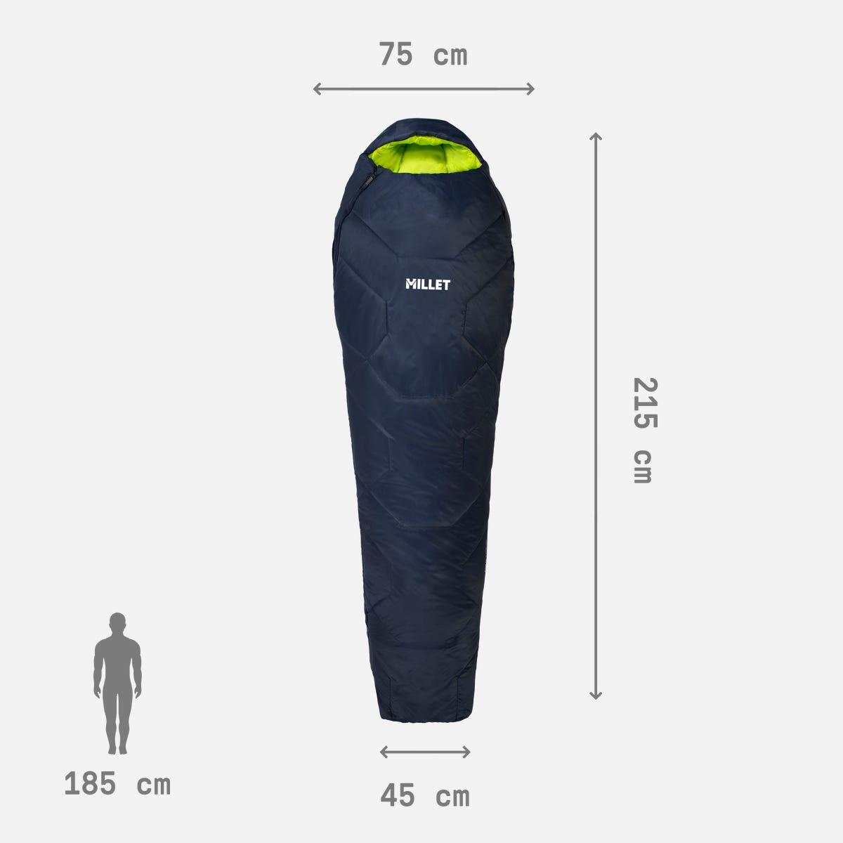 Sac de couchage Randonnée Unisexe BAIKAL 1100 Droit 4/5