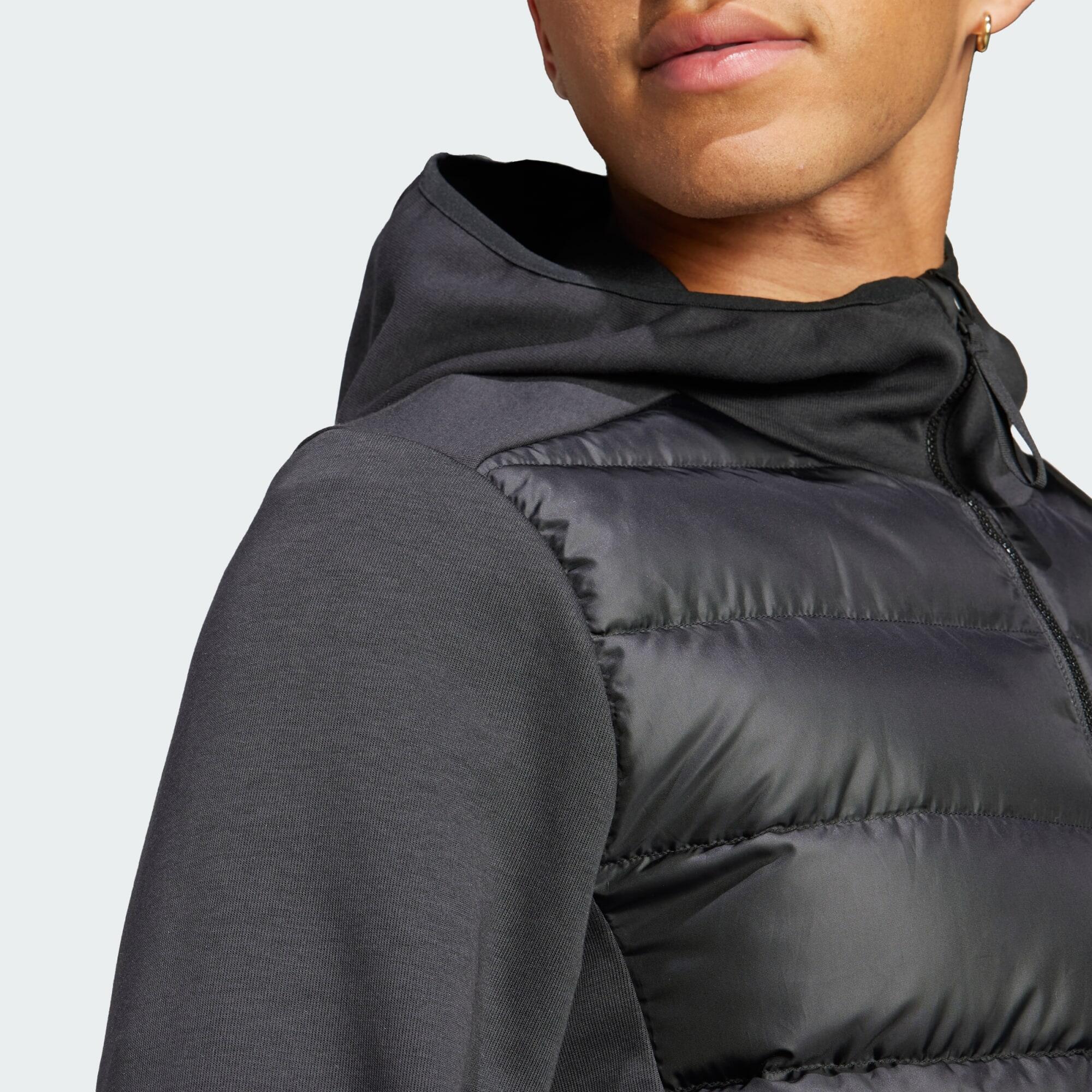 Essentials Hybrid hooded down jacket