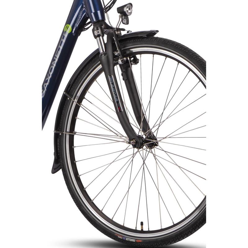 Vélo électrique femme Advanced Sport, 50 cm, 7 sp, argent