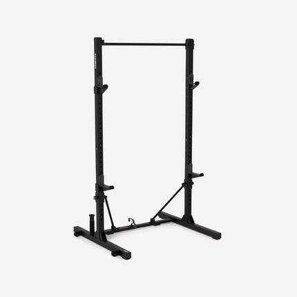 Seconde vie - Rack de musculation pliable/ rétractable squat,... - EXCELLENT