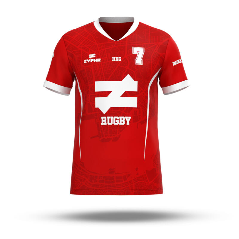(Pre-order) Classic HK Rugby Fan Jersey - Red