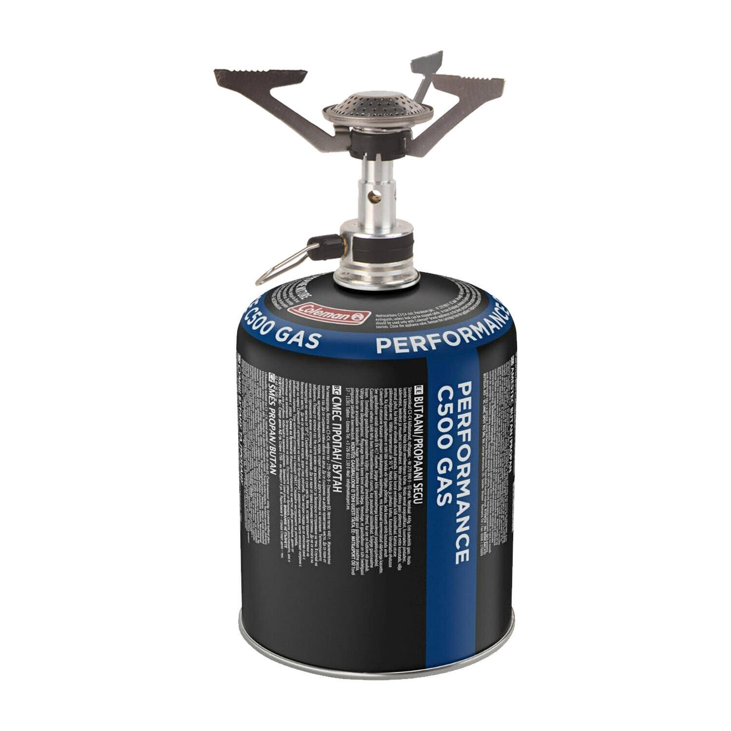 FyreLite Backpacking Stainless-Steel Gas Stove With Gas C-500 -  1