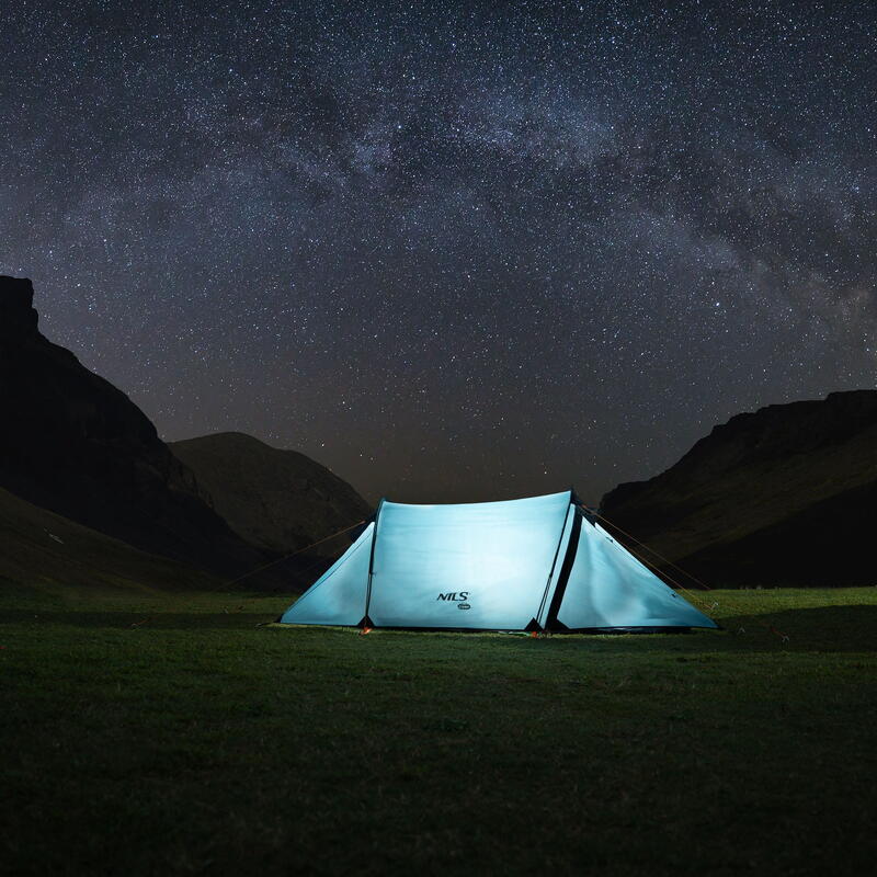 Turistický stan NILS Camp NC6003 North Peak modrý