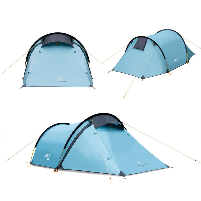 Turistický stan NILS Camp NC6003 North Peak modrý