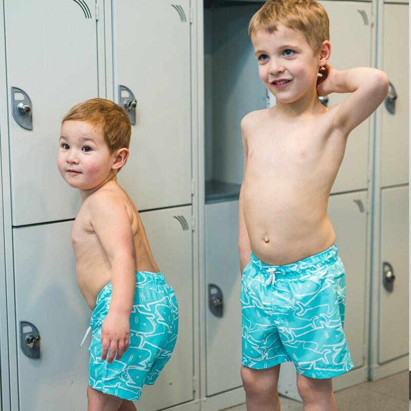 BOYS Swim Shorts - Shark Aruba Blue