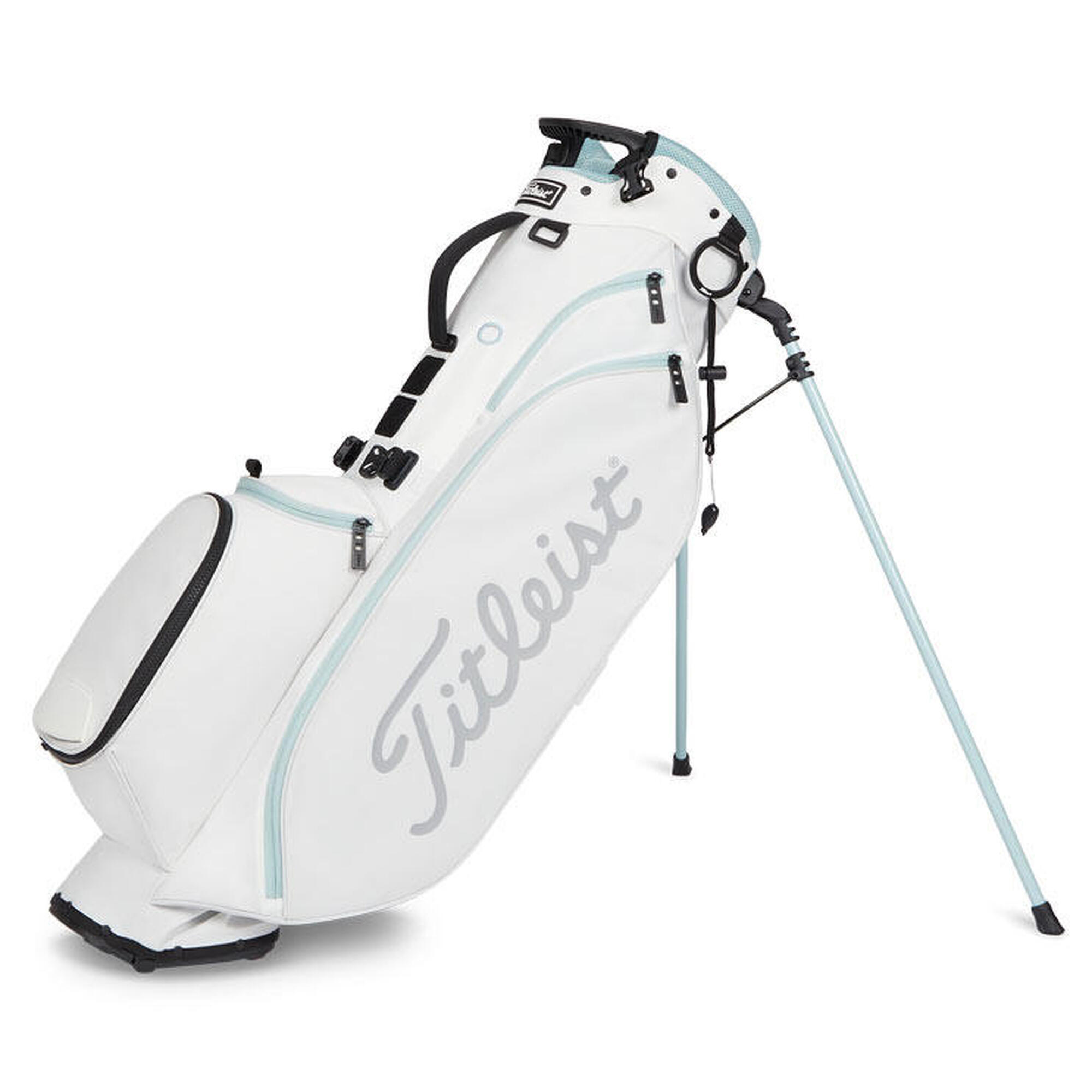 TB23SX4A-144 PLAYERS 4 GOLF STAND BAG - WHITE/GREY/GREEN