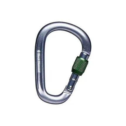 Carabine HMS Black Diamond Pearlock Screwgate Grise