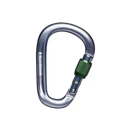 Carabine HMS Black Diamond Pearlock Screwgate Grise