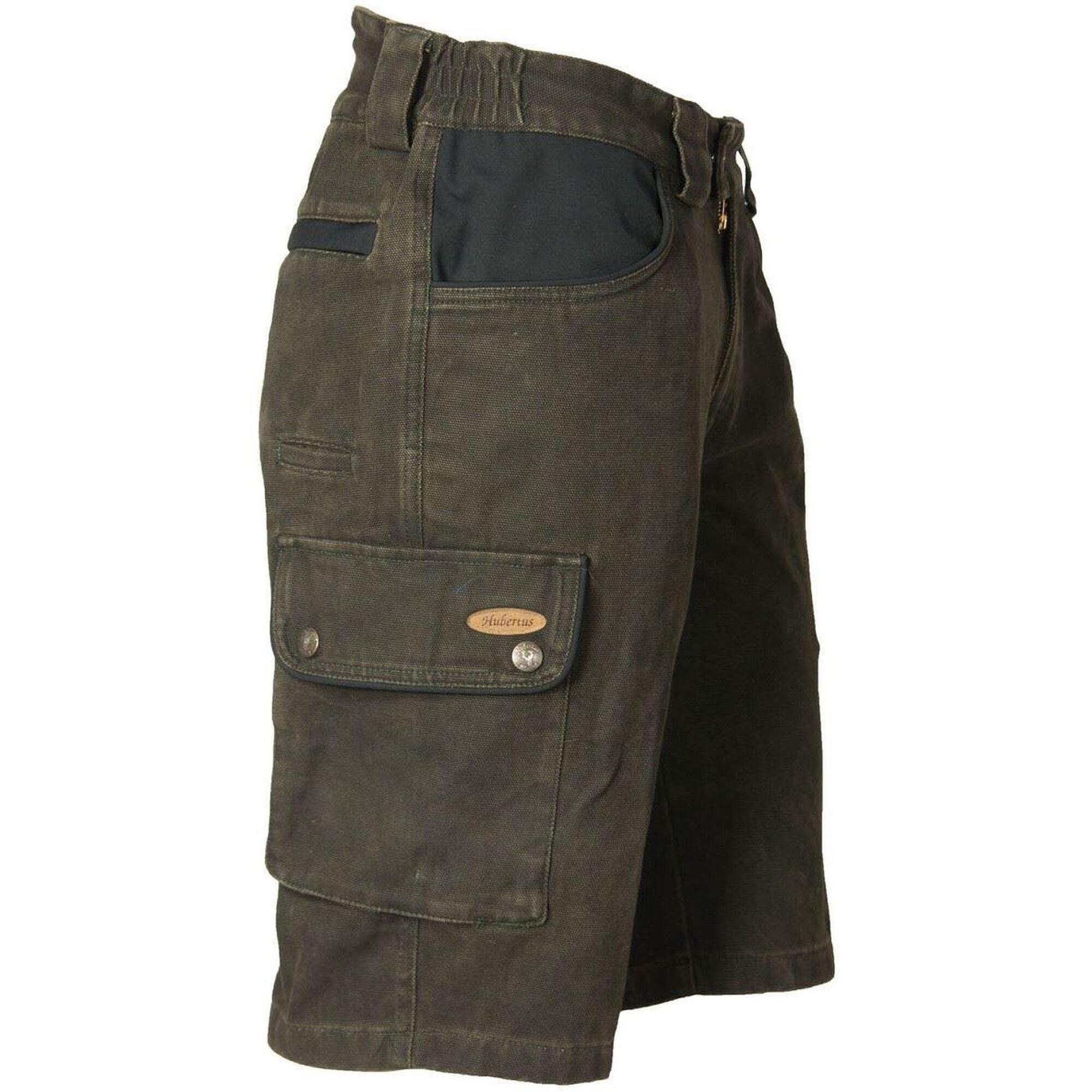 Hubertus®  Outdoor-Bermuda "Canvas" Jagdhose Herren oliv/grün Outdoorshorts