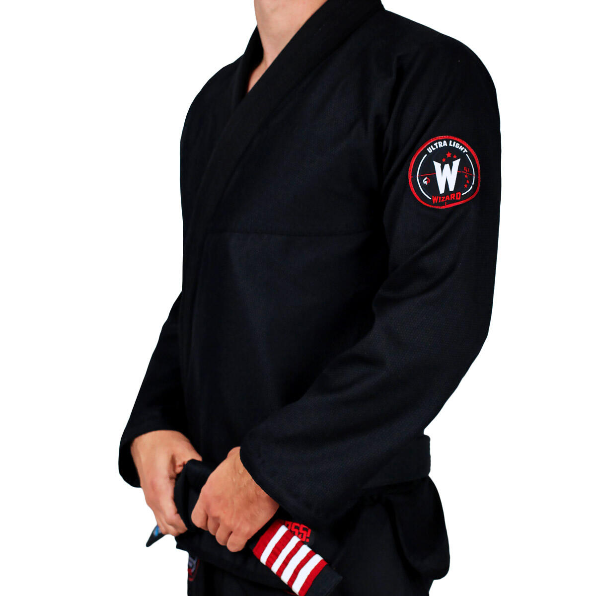 Kimono do brazylijskiego jiu jitsu Ground Game Wizard czarne 3/7