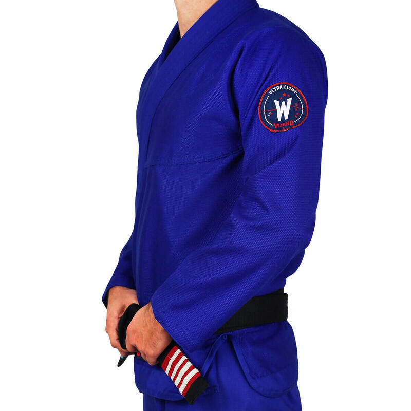 Kimono do brazylijskiego jiu jitsu Ground Game Wizard niebieskie