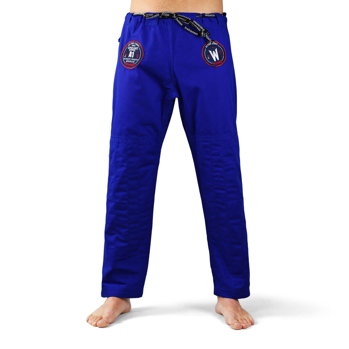 Kimono do brazylijskiego jiu jitsu Ground Game Wizard niebieskie 5/7