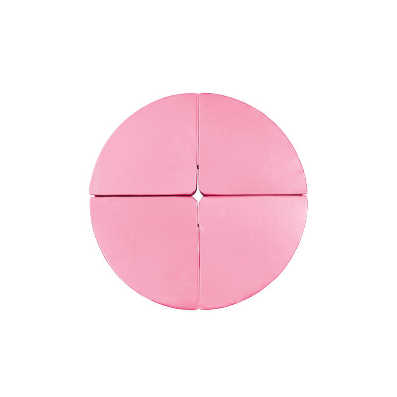 Colchón redondo para pole dance, diámetro 150 cm, grosor 10 cm, rosado
