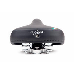 Selle vélo Cruiser MONTE GRAPPA marron crème confortable à ressorts