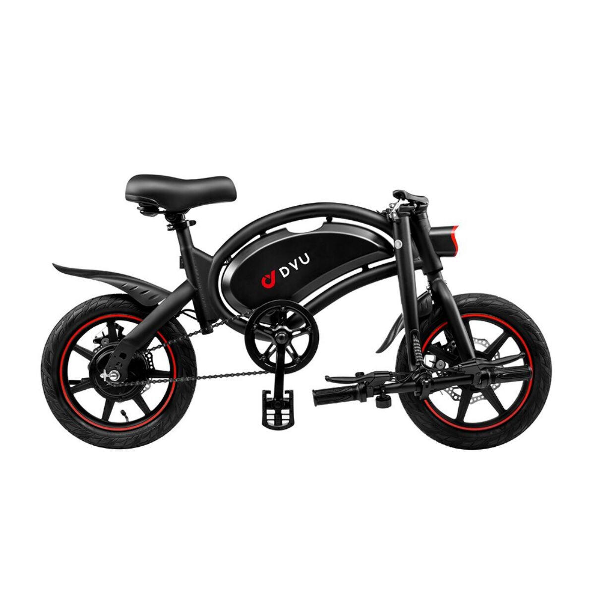DYU D3F Bicicleta Eléctrica 14" - 250W 36V 40km - Negro 5/5