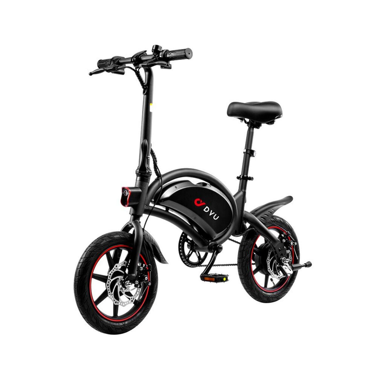DYU D3F Bicicleta Eléctrica 14" - 250W 36V 40km - Negro 2/5