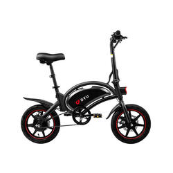 Vélo Électrique DYU D3F - Moteur 250W Batterie 36V10Ah Freins à Disque - Noir