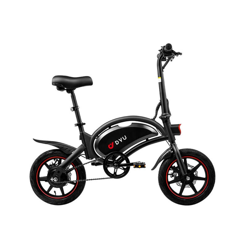 Elektrische Fiets DYU D3F - 250W Motor 36V10Ah Batterij 40KM Bereik - Zwart