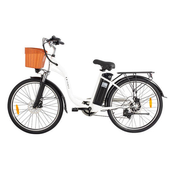 DYU C6 Bicicletta Elettrica 26" - 350W 36V 40km - Bianco
