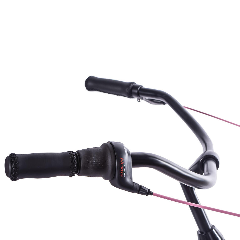 Rower miejski damski Plumbike La Donna Night Heart 7B z hamulcem v-brake