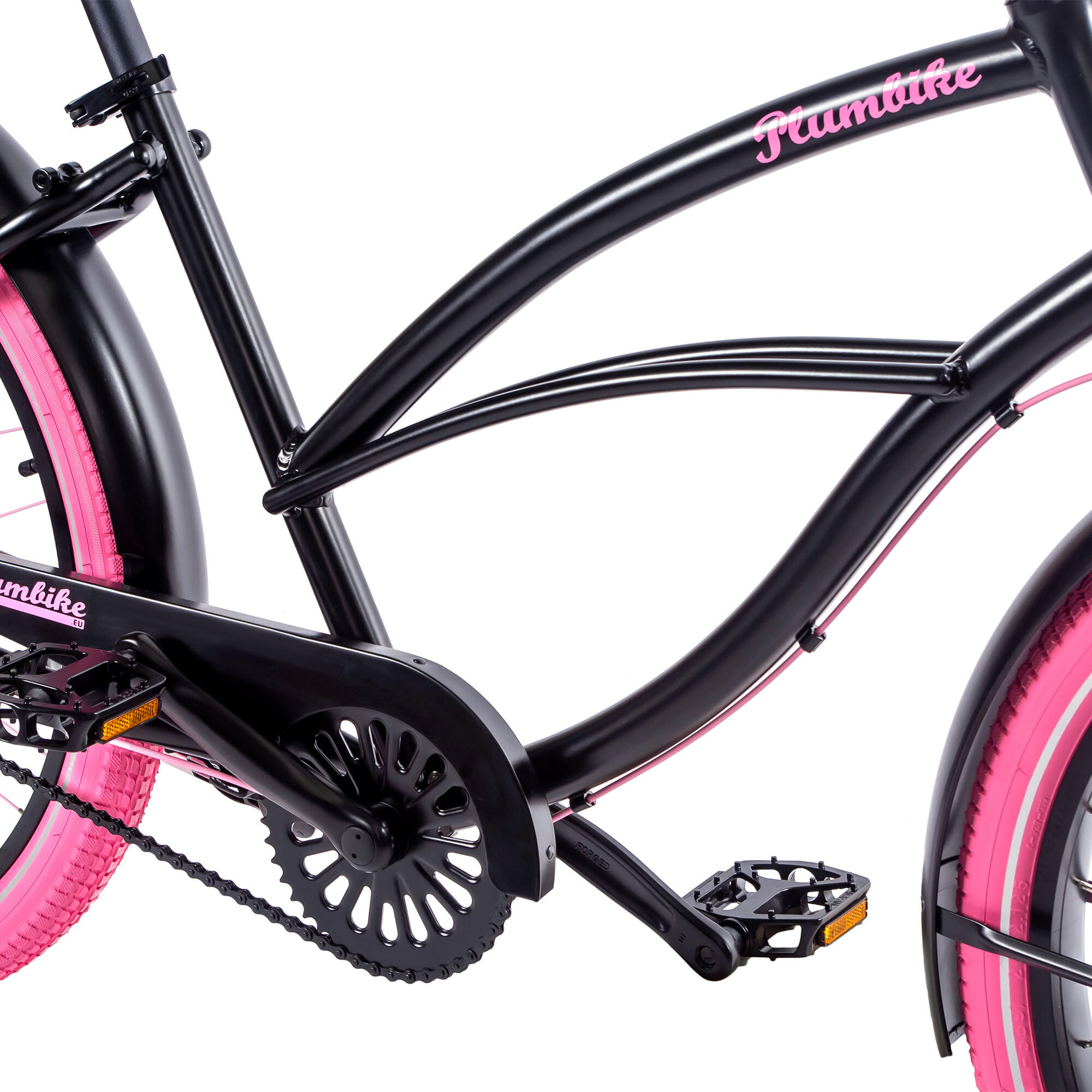 Rower miejski damski Plumbike La Donna Night Heart 7B z hamulcem v-brake 3/7