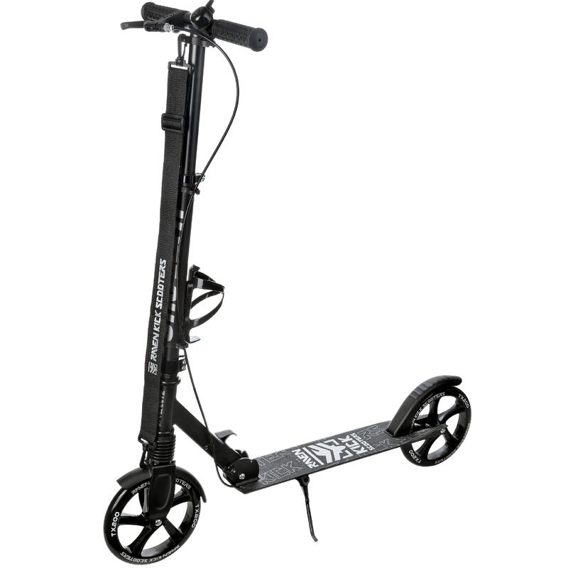 Vouwscooter Straight Pro met rem en schokdemper 200mm Raven