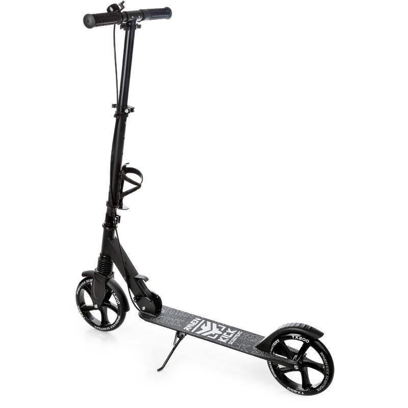 Vouwscooter Straight Pro met rem en schokdemper 200mm Raven