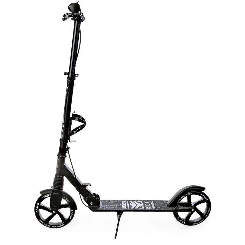 Trottinette Straight Pro plaint avec frein et amortisseur 200mm Raven