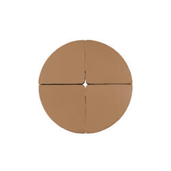 Ronde paaldansmatras, diameter 150 cm, dikte 10 cm, beige