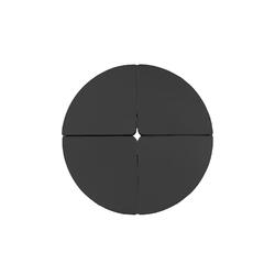 paaldans matras, diameter 150 cm, dikte 10 cm, zwart