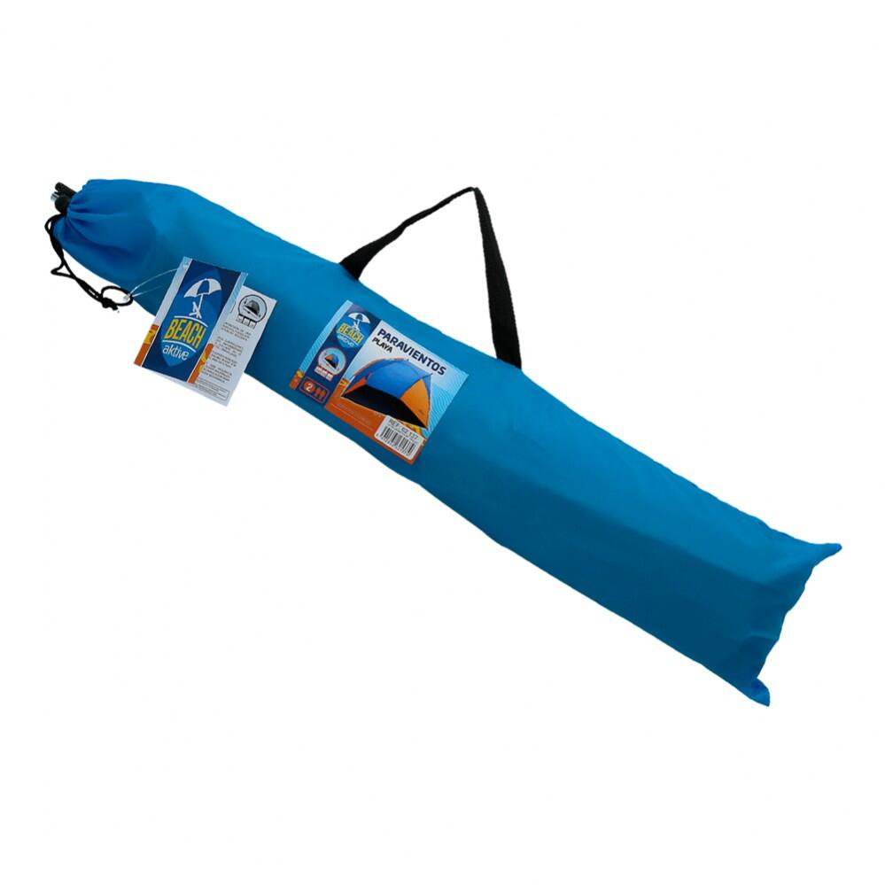 Tienda paravientos azul y naranja 200x125x120 cm Aktive 5/7