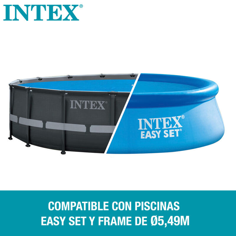 Cobertura solar Intex piscinas Easy Set/Metal Frame Ø549 cm