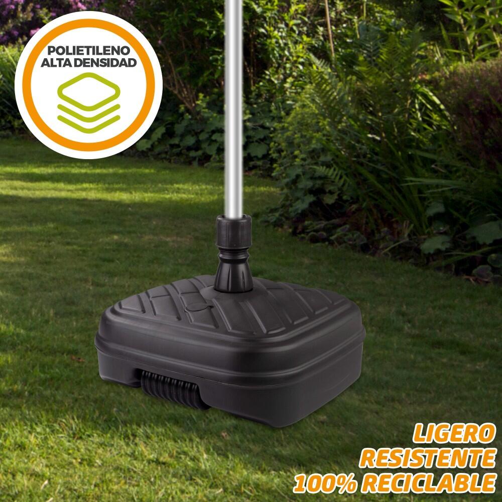 Base de parasol carrée anthracite Ø33-48 mm Aktive 6/7