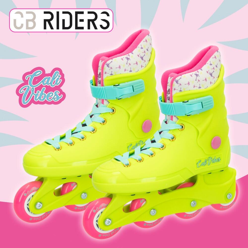Patins em linha amarelo neon CB Riders 2/7