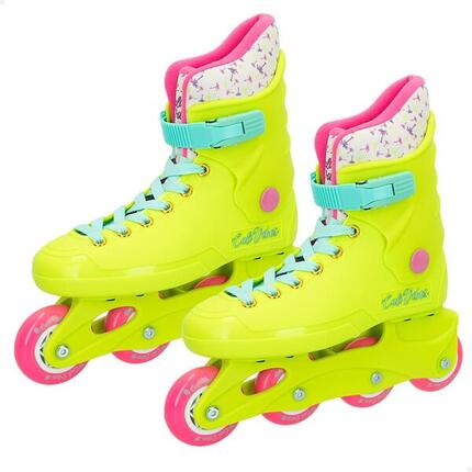 Patins à roulettes jaune fluo Taille 36-37 CB Riders