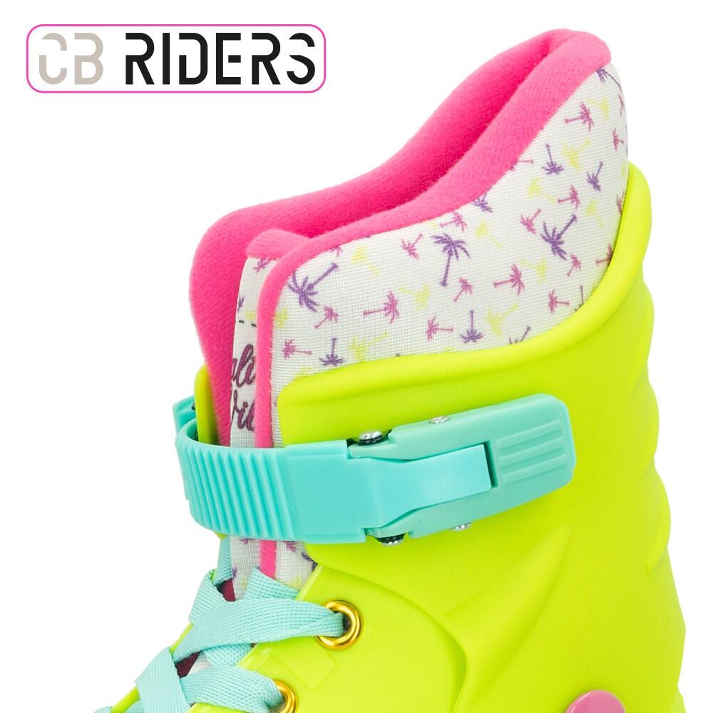 Patins em linha amarelo neon CB Riders 6/7