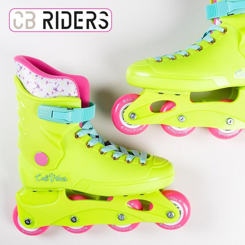 Patins em linha amarelo neon CB Riders