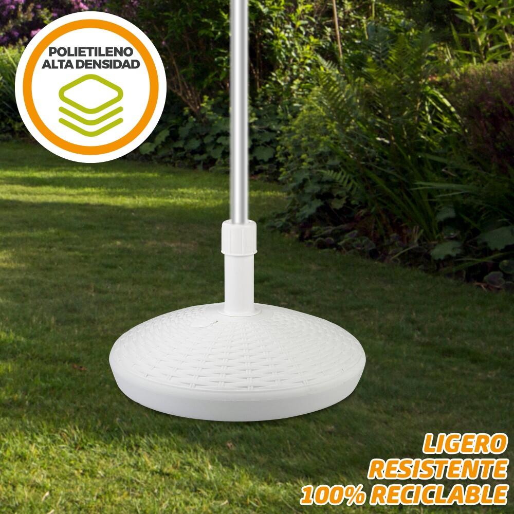 Base circulaire blanche pour parasol 25-48 mm Aktive 5/7