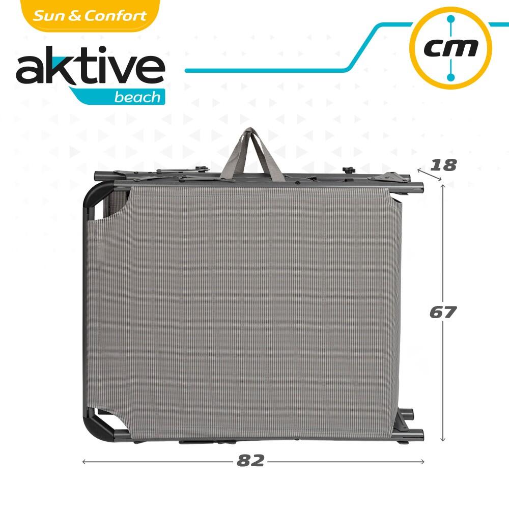 Tumbona plegable con parasol y cojín Aktive 7/7
