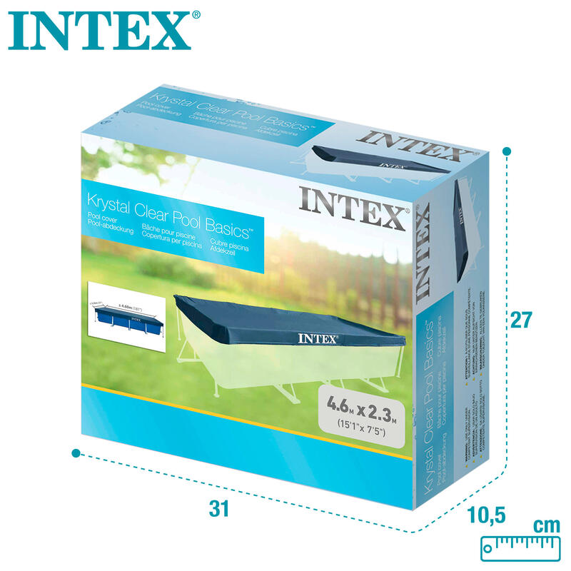 Cobertor INTEX piscina rectangular 460x226 cm