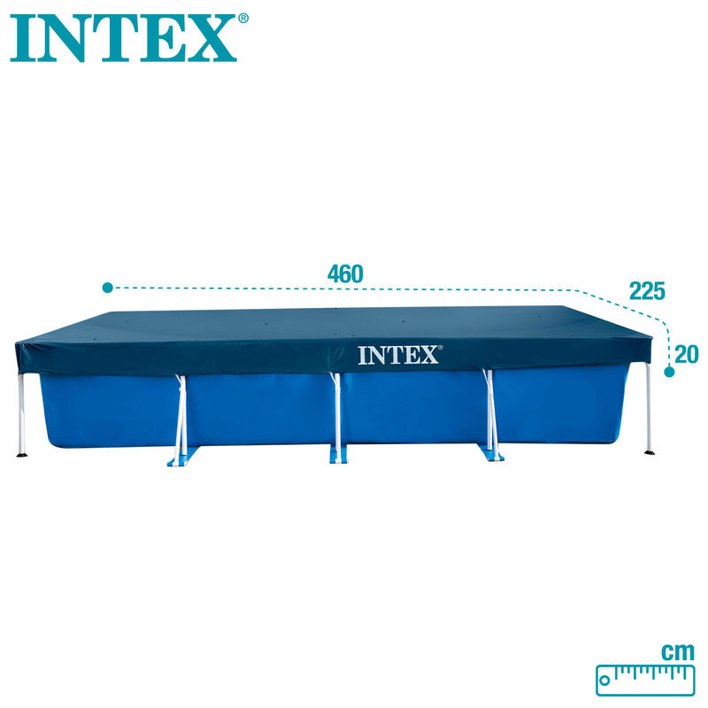 Intex 28039 - Copripiscina per piscina rettangolare, 450x220 cm