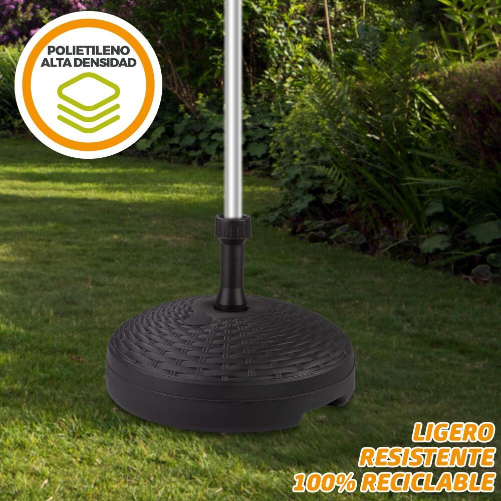 Base para sombrilla circular antracita 19-33 mm Aktive 5/7