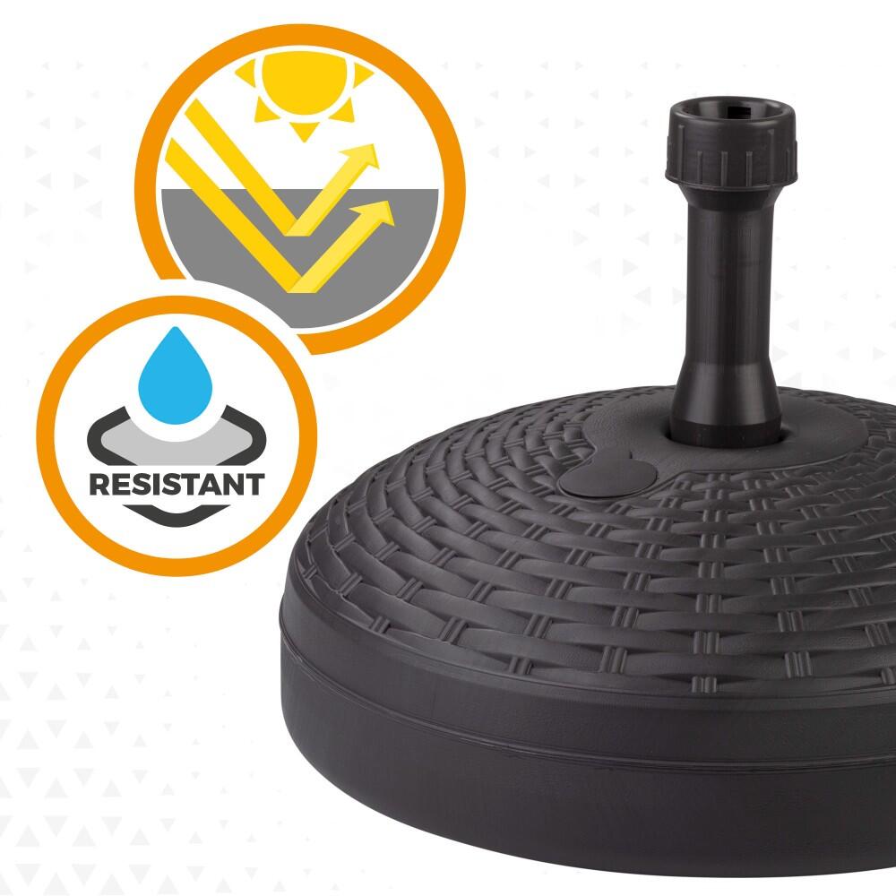Base para sombrilla circular antracita 19-33 mm Aktive 6/7