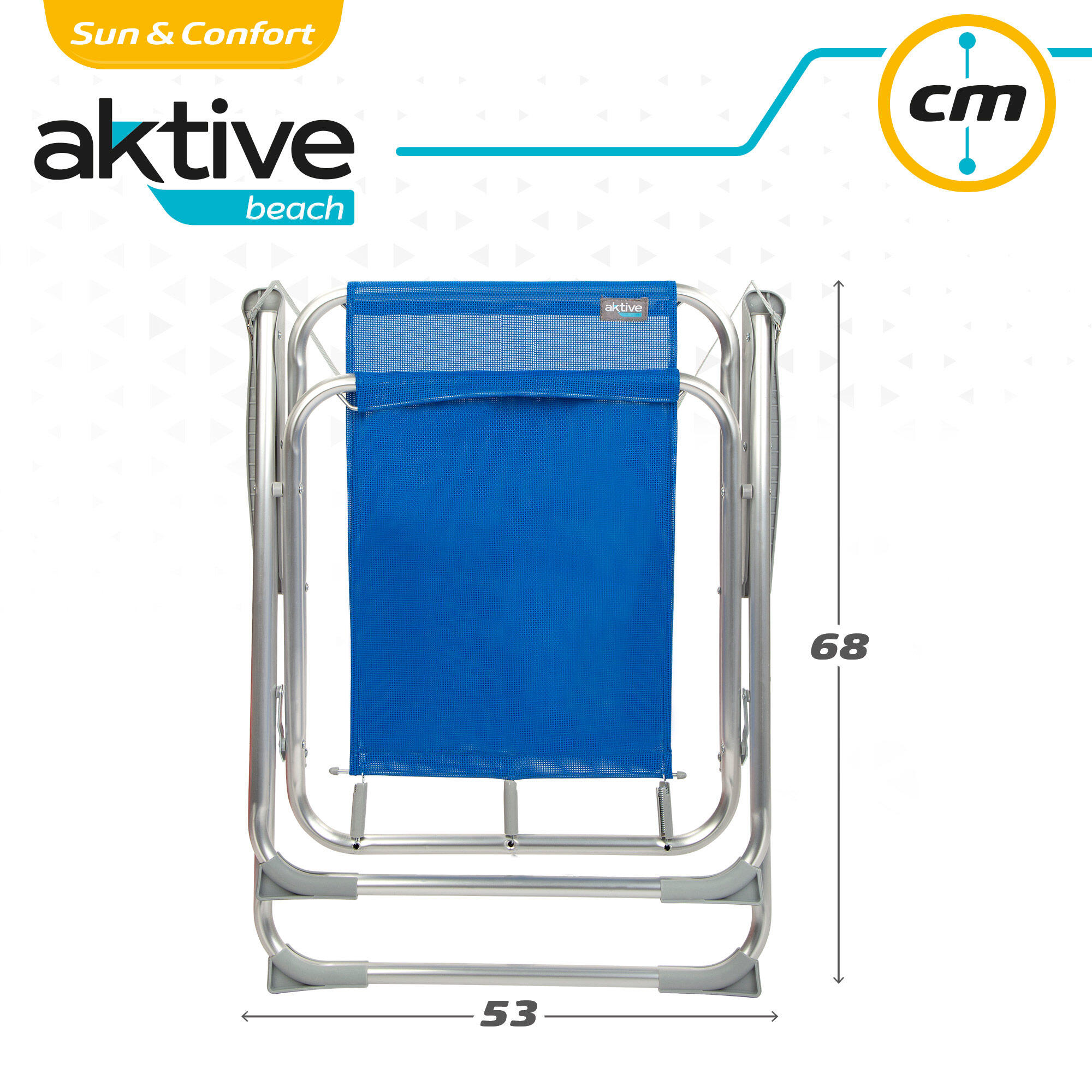 Silla de playa fija plegable Aktive 6/7