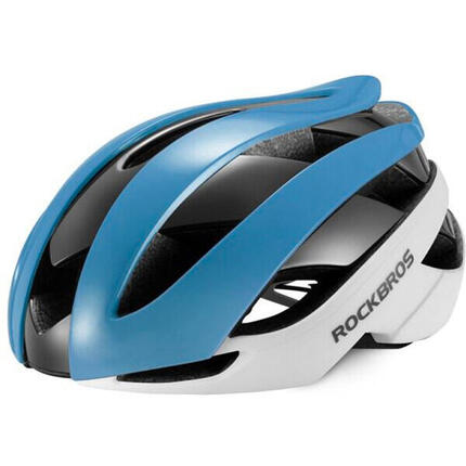 Kask rowerowy Rockbros rozmiar L - niebiesko-biały